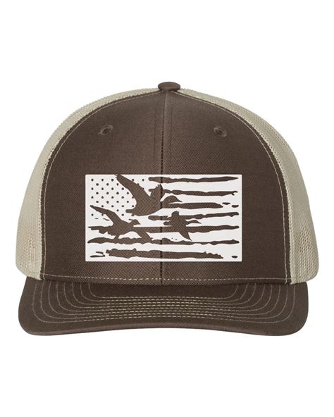 Duck Hunting Hat Duck Flag Hunting Hat Waterfowl Hat Duck Hunter