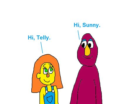 Sunny Monster Meeting Telly Monster By Mikejeddynsgamer89 On Deviantart