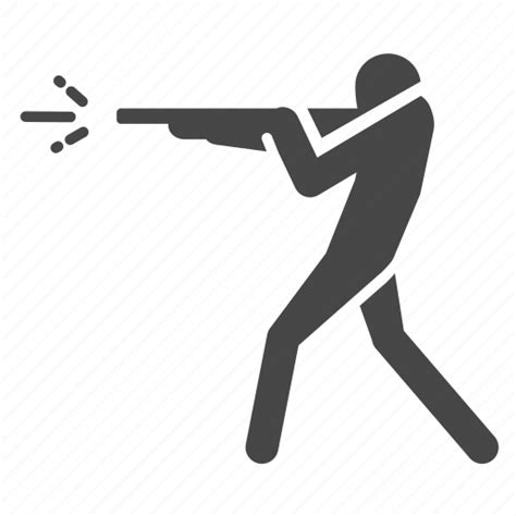 Fight Fire Gun Man Shooting Shotgun Icon Download On Iconfinder