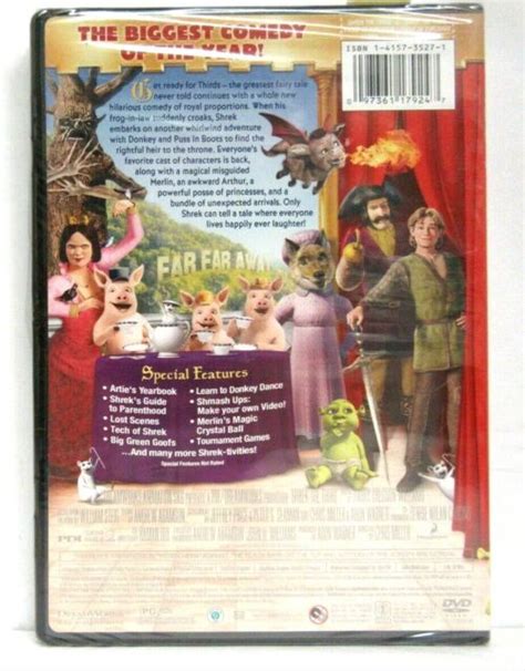 Shrek 3 The Third Dvd 2007 Widescreen New Ebay