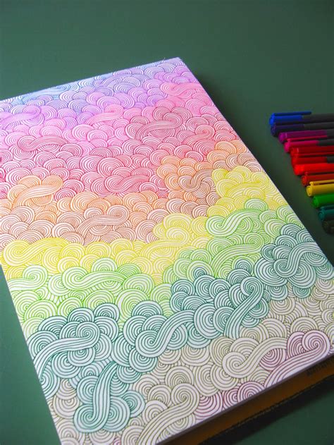 Rainbow Doodles Art Drawings Doodle Art Zentangle Art