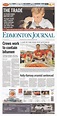 Edmonton Journal, published in Edmonton, Canada Front Page News ...