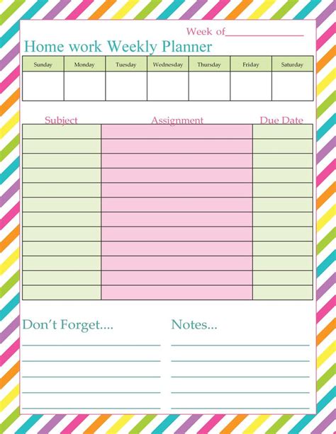 Download Homework Planner Stay Organized And Efficient