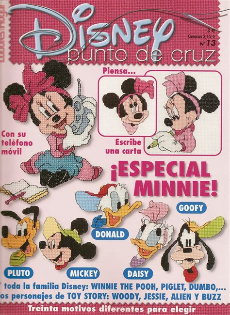 Revista Disney Punto Cruz 13 Revistas Tejidos Y Manualidades