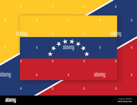 Vector Venezuela Flag Country Flag Design Flat Vector Flag Stock