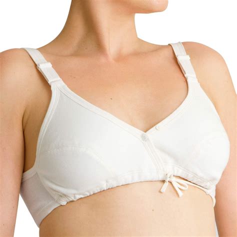 Cottonique Womens Hypoallergenic Side Tie Bra Made From 100 Organic