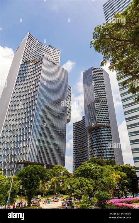 High Rise Office Building With Modern Architecture In Singapore