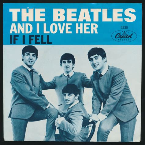 Beatles Original 1964 And I Love Her Picture Sleeve Beatles Love