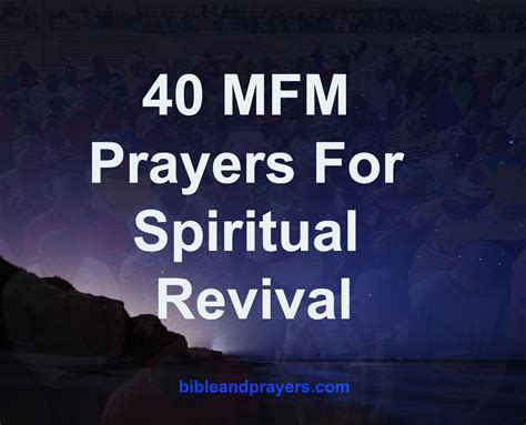 40 MFM Prayers For Spiritual Revival -Bibleandprayers.com
