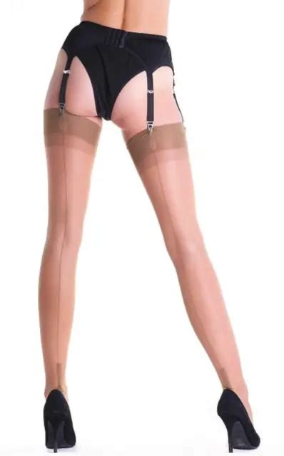 Natural Sexy Gio Fully Fashioned Authentic Seamed Stockings Cuban