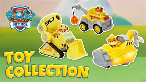 Mega Rubble Toy Haul Collection Paw Patrol Toy Collection And
