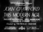 This Modern Age (1931) with Joan Crawford