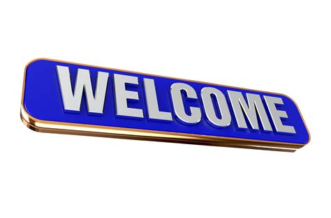 3d Welcome Banner Png 13775763 Png