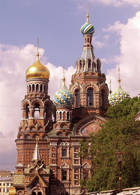 Onion Domes Church Of The Saviour On Spilled Blood St Petersburg