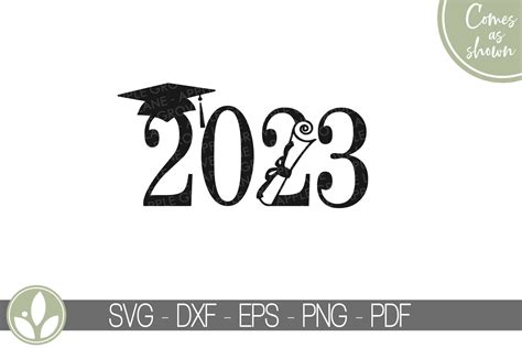 Senior 2023 Svg Graduation Bundle Diploma Graduation Cap Class Of