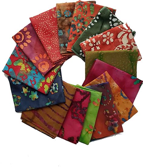 Dl Batik Fabric Collection 3 Fat Quarter Bundle Precut
