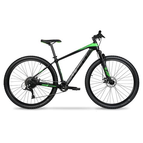 Hyper 29 Carbon Fiber Mens Mountain Bike Blackgreen