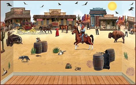 Complete Wild West Scene Decorations Amols Fiesta Party Supplies