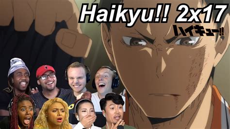 Haikyu 2x17 Reactions Great Anime Reactors ハイキュー 海外の反応