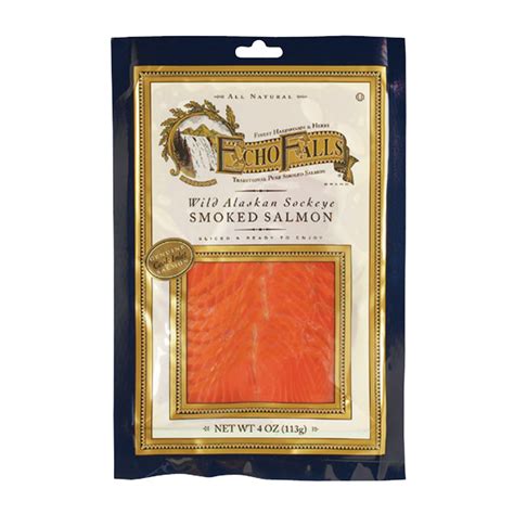 Coho salmon are anadromous, meaning they hatch in freshwater and migrate to saltwater to feed and grow. ECHO FALLS COLD SMOKED SOCKEYE SMOKED SALMON 4 OZ