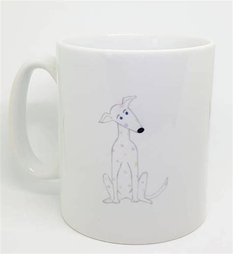 Whippet Spotty Dog Mug Personalised Mug T Shabby Spotty Dog