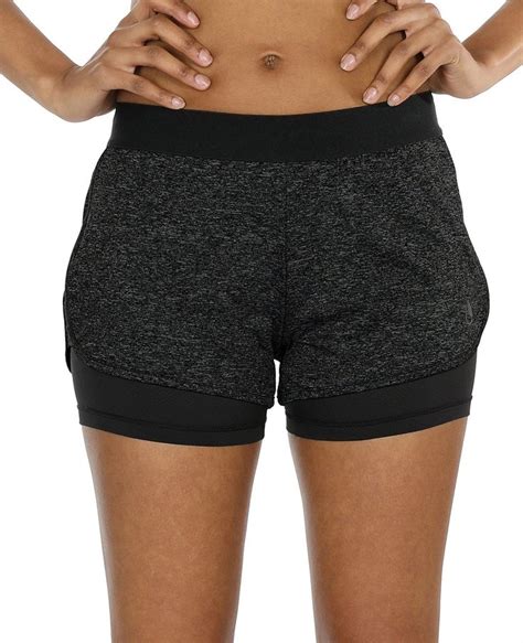 Icyzone Damen Sport Shorts Kurze Hosen Sporthose 2 In 1 Laufshorts Fitness Yoga Hot Pants