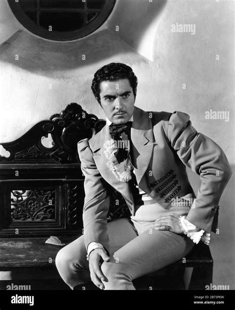 Tyrone Power Portrait As Diego Vega Aka Zorro In The Mark Of Zorro 1940