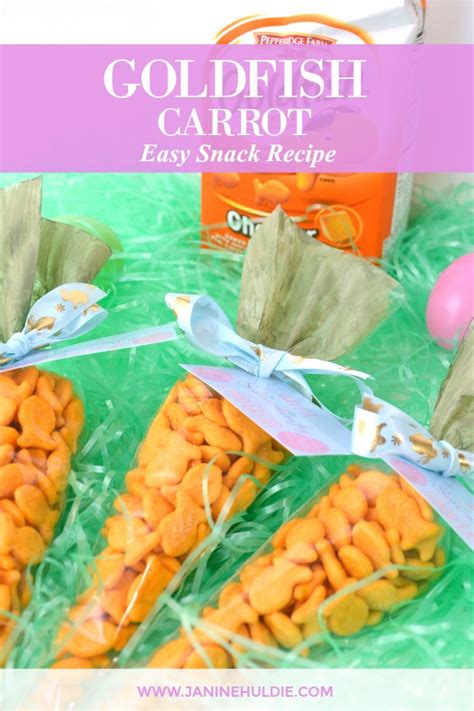 See more ideas about food, recipes, snacks. Easy Goldfish Carrot Snack Treats Tutorial with FREE Printable
