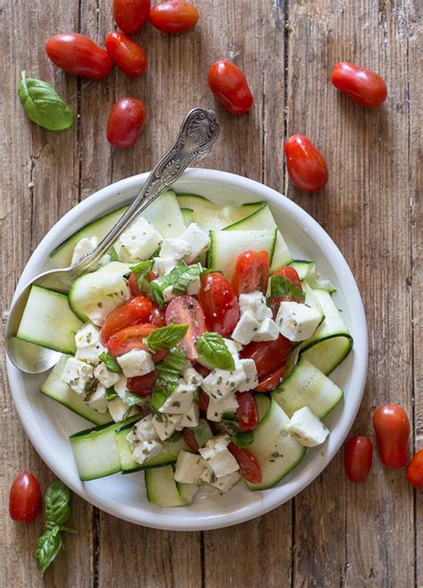 Zucchini Caprese Salad Recipe An Italian In My Kitchen