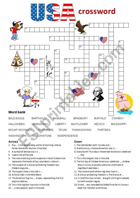 Printable Usa Puzzle Printable Crossword Puzzles Printable United Images