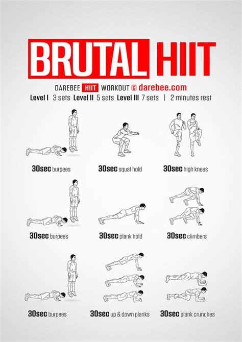 Brutal Hiit Workout Hiit Workouts For Beginners Hiit Workouts For