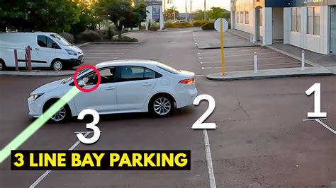 Bay Reverse Parking Small Sedan 3 Line Method Youtube