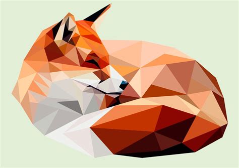 Made With Adobe Illustrator Polygonal Fox Feel Free To Contact Me If