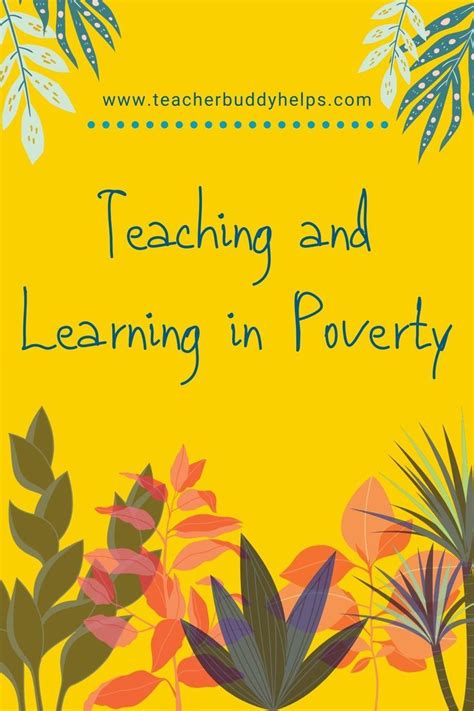 Do You Teach In A Poverty Stricken Area Teaching Teaching