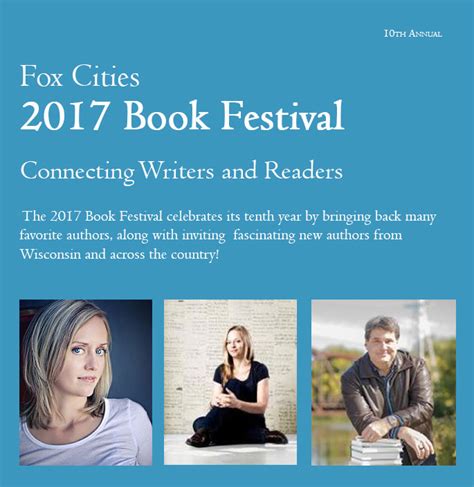 Sample Poster Fox Cities Books Festival