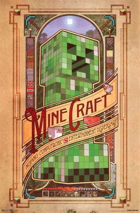Minecraft Poster Computronic 91 X 61 Cm Minecraft Wandgestaltung Minecraft Posters