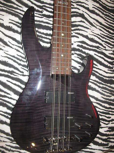 Esp Ltd B 208fm 8 String Bass With Flamed Maple Top Reverb