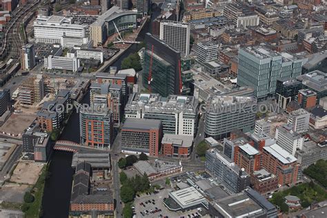 Aerial photography of Manchester aerial photograph looking across Quay ...