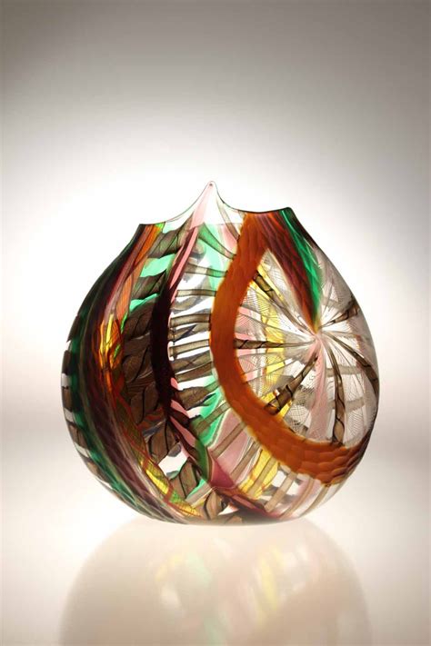 Murano Glass Studio Vase Notabilioso 5 Reverse Glass Art Murano