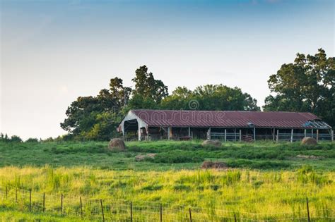 Barn In Rural Mississippi Usa Stock Image Image Of Cattle Pastures