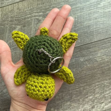Turtle Keychain Crochet Turtle Crochet Keychain Crochet Etsy