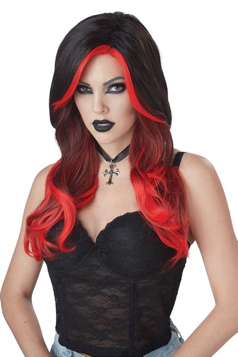 Fatal Beauty Gothic Vampire Adult Women Costume Wig Ebay