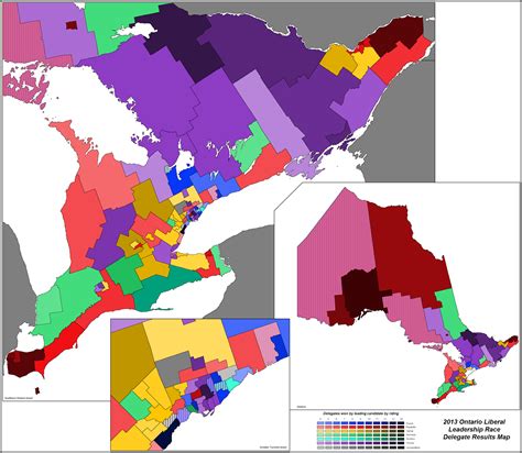 Canadian Election Atlas Ontario Liberal Leadership Race Delegate Map