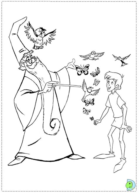 Explore 623989 free printable coloring pages for your kids and adults. The sword in the stone Coloring page- DinoKids.org