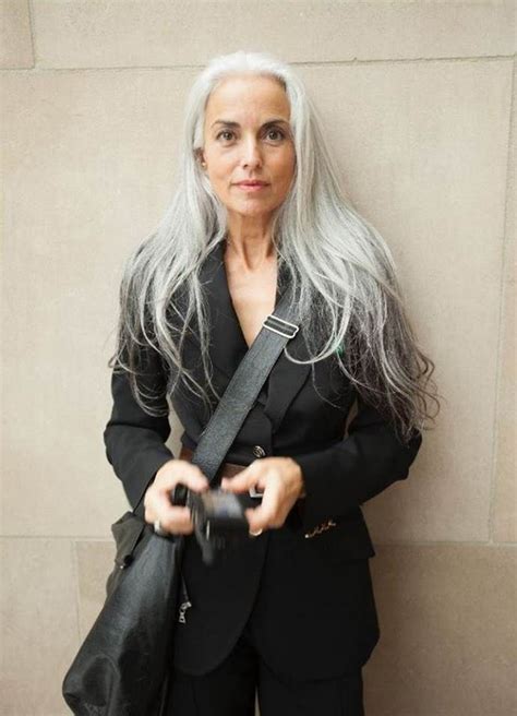 A Stunning 64 Year Old Grandmother Has Revealed Her Secrets To Looking Young Long Gray Hair