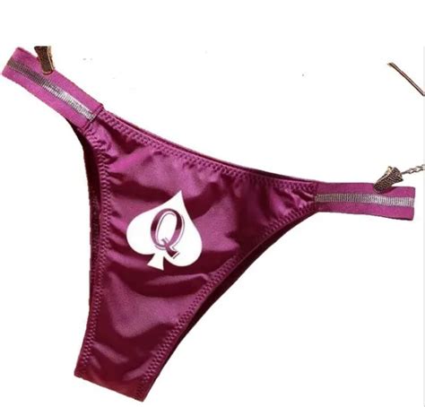 Queen Of Spades Hotwife Bbc Cuckold Sexy Qos Thong Panties Underwear White Black £14 95