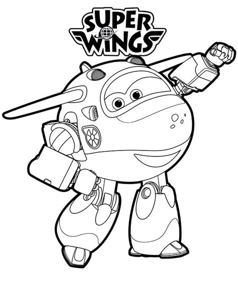 Mira Super Wings 2 Coloring Page Free Printable Coloring Pages For Kids