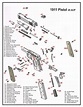 1911 45 ACP PISTOL Diagram schematic Glossy Poster Picture | Etsy