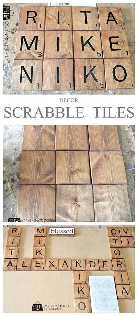 How To Make Scrabble Tiles Home Woodworking Projects Diy Diy Home