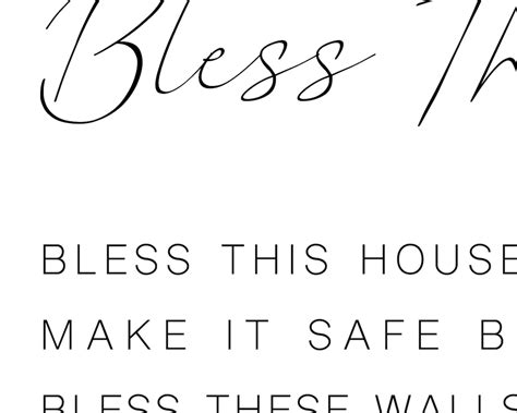 Printable Bless This House Irish Blessing Print Sign Quote Art Etsy